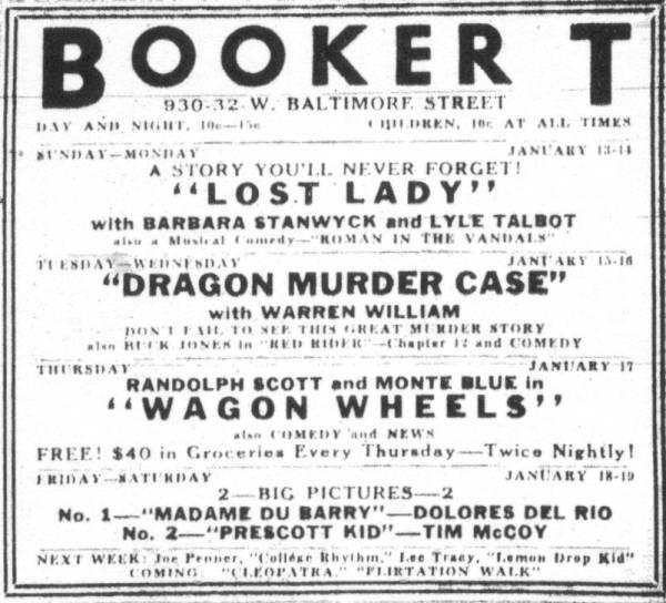 Booker T
                  Theatre Baltimore Adf