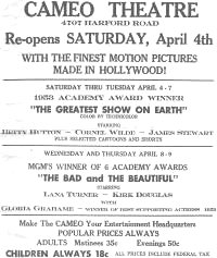 Cameo Theatre Baltimore