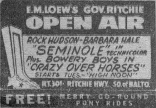 Ritchie
              Drive In Glen Burnie Maryland