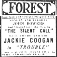 Forest
              Theatre Ad Baltimore