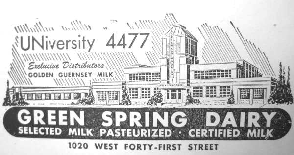 Greenspring Dairy Baltimore