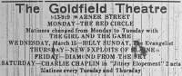 Goldfield Theatre Baltimore ad