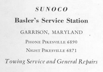 Gas Station ad 1954