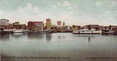 early
              picture of Baltimore harbor