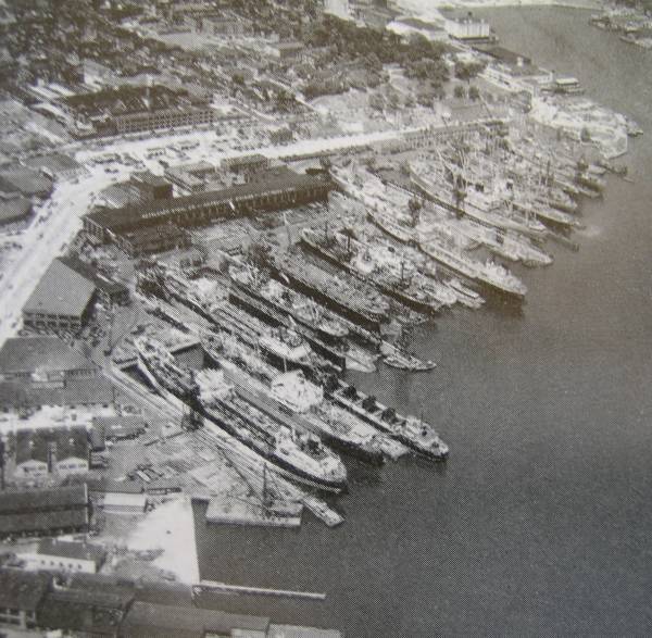 aerial view Key Harbor 1950's