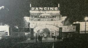 Carlins Park Entrance at night