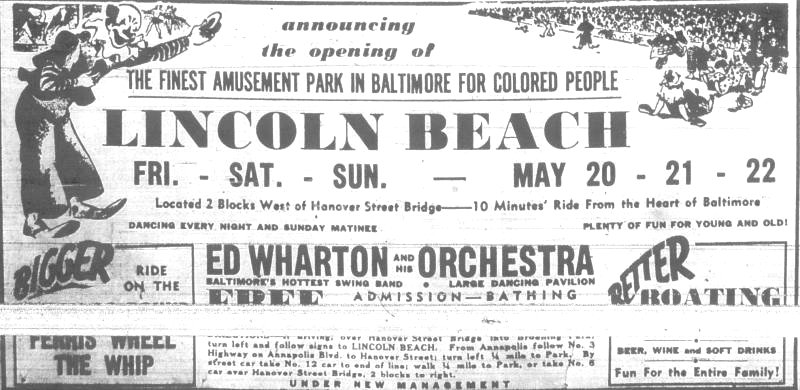 Lincoln Beach Baltimore 1938