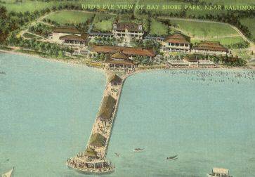 Bay Shore Park from the sky Baltimore