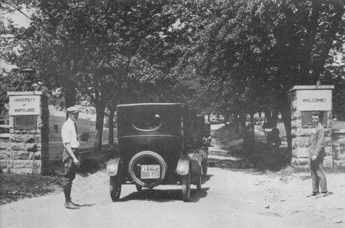 University of Maryland College Park Gate 1920s