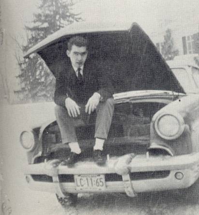 1961 Boys Latin Student with car Baltimore