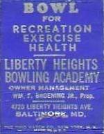Liberty Heights Bowlig Alley Baltimore