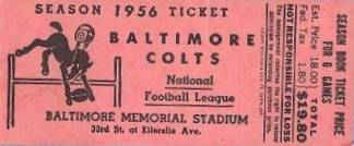 Colts Ticket 1956
