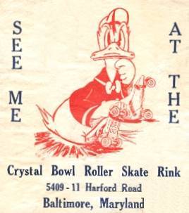 Crystal Roller rink Baltimore ad