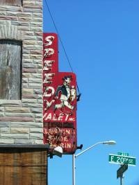 old Speedy Valet Sign Baltimore