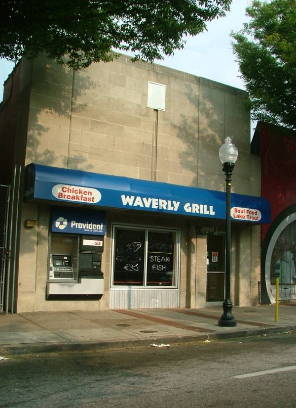 closed bank
                converted Waverly Greenmount Baltimore