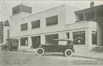 Madison Square Garage Baltimore ad 1920s