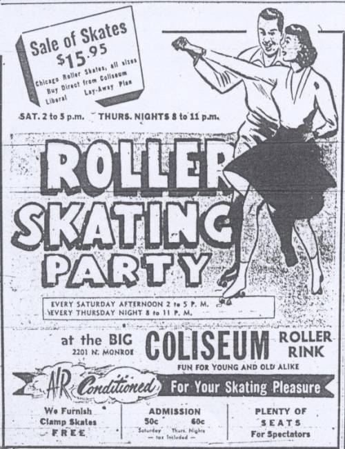 Coliseum roller rink Baltimore