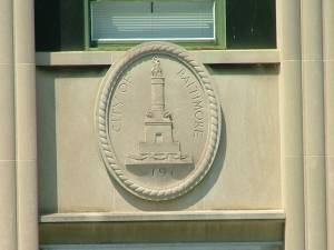 stone Baltimore City seal