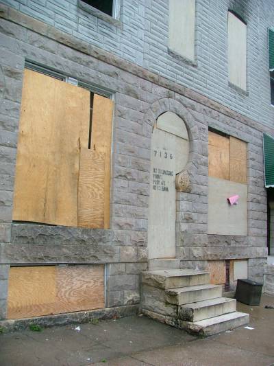 Keyhole entranceway Baltimore Maryland