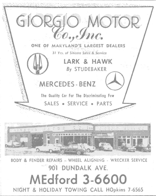 Girogo Motors Dundalk Ad 1960s