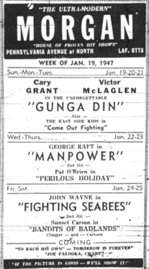 Morgan Theatre Ad Baltimore