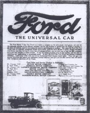1920S ford ads #1